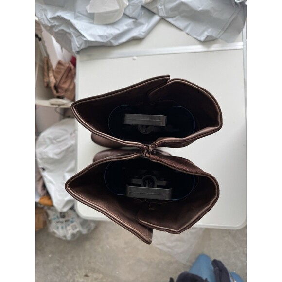 Patrizia Maxie knee high Tall Riding  boots shoe size 10M Brown - Picture 4 of 8